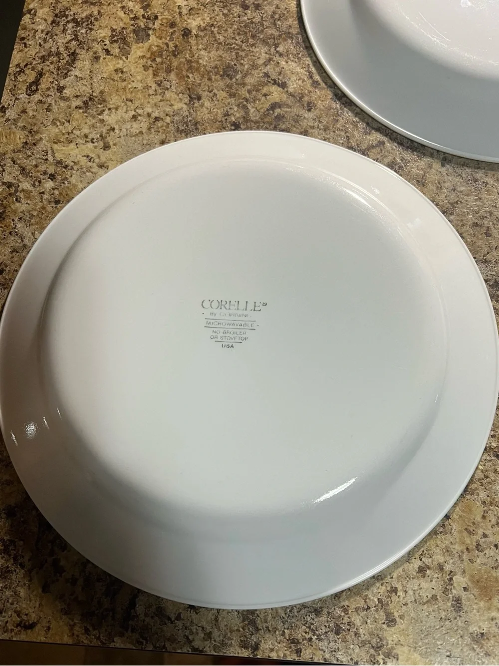 Vintage Corelle Floral Dinner Plates - Pink Rose Accent, Set of 5